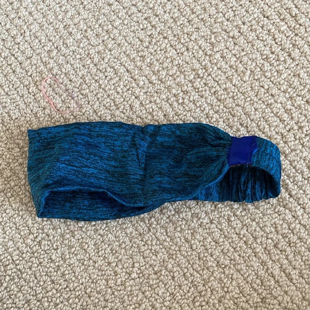 NEW Women’s Activewear Headband Dark Blue Heathered Stretchy One Size Athletic